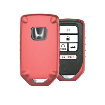 Custodia In Pelle Per Telecomando Auto Honda – 5 Pulsanti, Per Accord, Civic, CR-V, Pilot, Odyssey, Colore Blu, Con Portachiavi - 4