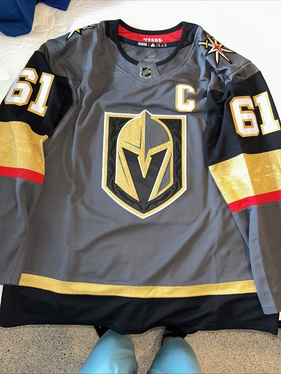 Las Vegas Golden Knights Adidas PRIMEGREEN #61 Stone Stitched