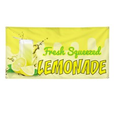 Vinyl Banner Multiple Sizes Fresh Squeezed Lemonade A Restaurant  Food Outdoor