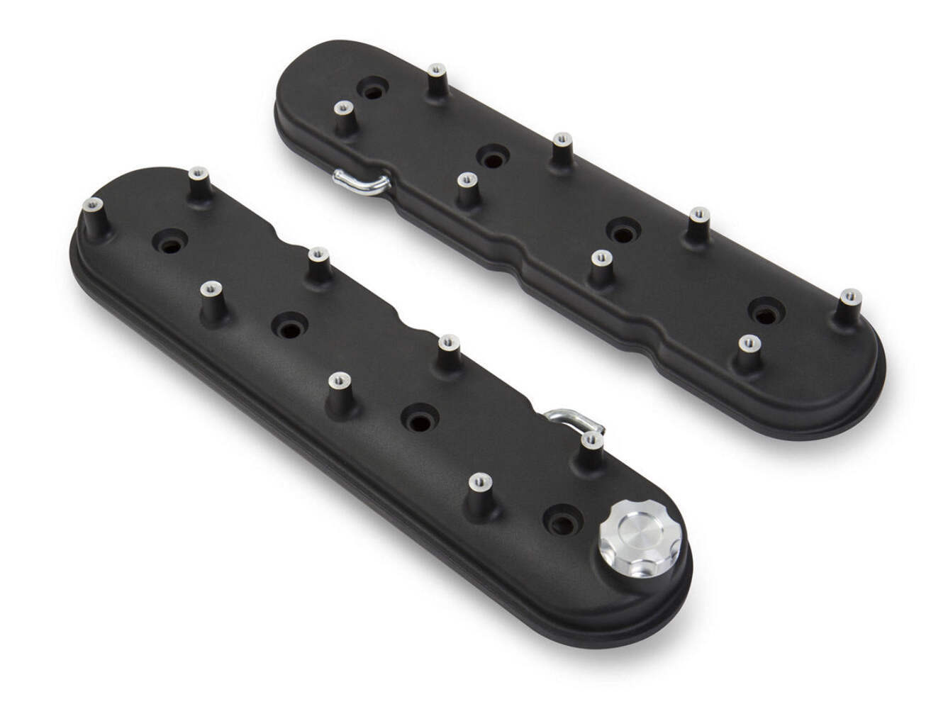 Fits GM LS1 Valve Cover Set Black Krinkle Finish by Holley 241-91