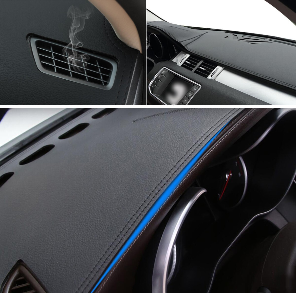 Auto Dashboard Cover Dash Mat Zonnescherm Pad Dashboard Tapijt, voor Mazda 5 2012-2015, Flanellen Stof Dashboard Cover Mat