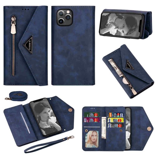 For iPhone 11 12 Pro Max XR 6S 7 8 SE Wallet Card Holder Flip Leather Case Cover - Picture 10 of 43