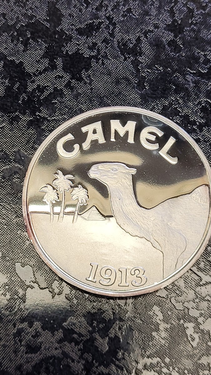 レア！ ジョー・キャメル 銀メダル 80周年 発売記念 CAMEL  銀貨 Vintage 1993 Joe Camel 80th Anniversary 1 Troy Ounce Silver Round
