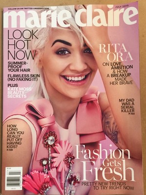 Marie Claire Fashion Gets Fresh Look Hot Now July 2015 FREE SHIPPING!
