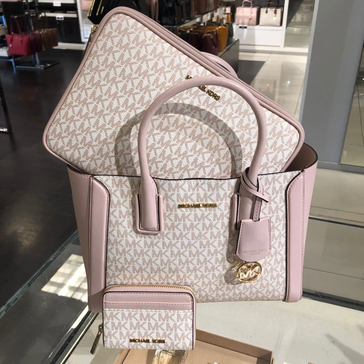 Mk purse white and pink Clearance