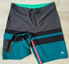 OCEAN CURRENT MULTI COLOR POLYESTER BLEND SWIM TRUNKS BOARD SHORTS SZ 32 MEN'S