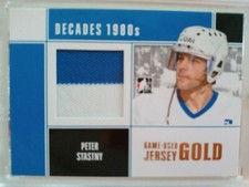 2010-11 ITG Decades 80's Game-used Peter Stastny GOLD /10 NORDIQUES