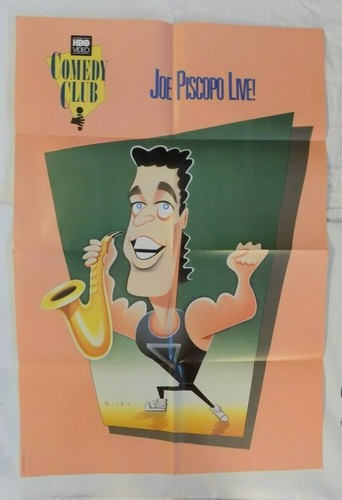 JOE PISCAPO Live 1988 Comedy Club HBO Video Movie Poster 38” X 26” TV