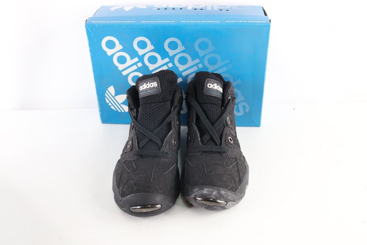 NOS Vintage 90s Adidas Mens 9 Spell Out Roughneck Basketball Shoes