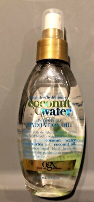 OGX Weightless Hydration Oil Coconut Water Hydration 4 oz spray bottle NEW