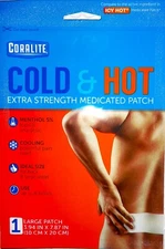 Coralite COLD&HOT Extra Strength Medicated Patch Lot of 1 to 6 (3.94"x7.87") Ea*