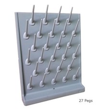 TECHTONGDA Drying Rack 27 Pegs Detachable for Lab Use Wall Mounted/Table Top