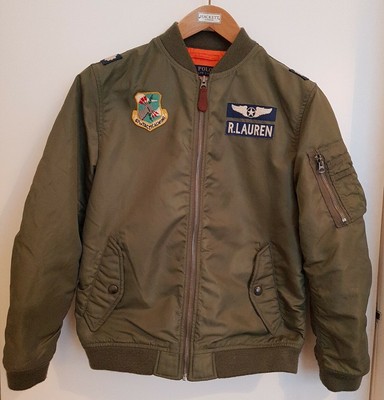 Polo Ralph Lauren Military Army Air Force One Star Officer Flight Bomber Jacket | eBay
