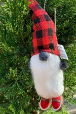  POTTERY BARN Sold Out Gnome Ornament Christmas Tree Buffalo NEW Holiday HTF