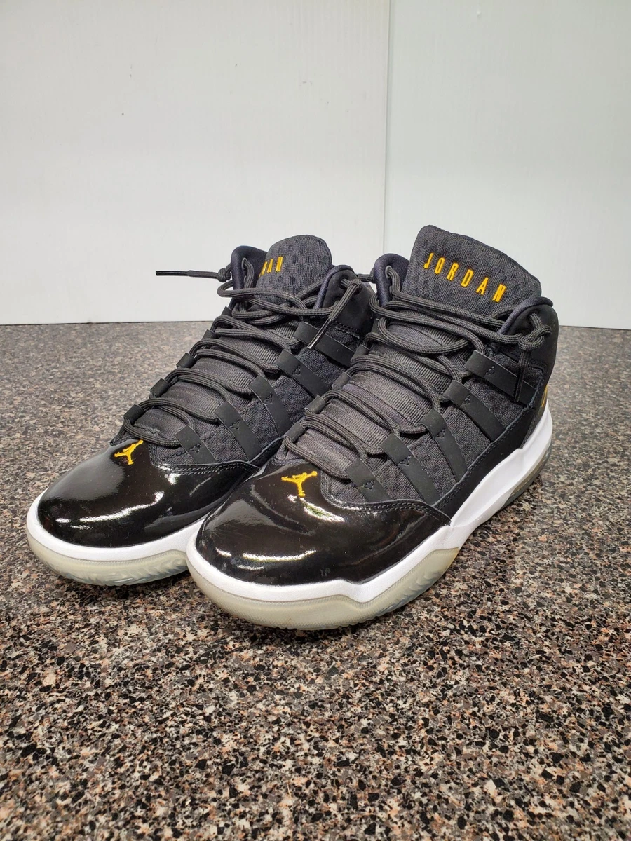 Nike Air Jordan Max Aura Black University Gold White Retro AQ9214-041 Size  6.5Y | eBay