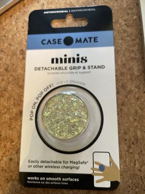 New Case-Mate Minis Phone Grip Removable/Detachable Grip & Stand Twinkle Sparkle