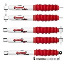 Rancho Rs5000x Front Rear Shocks Steering Damper For Jeep Wrangler Tj 2.5lift