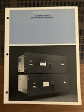 Vintage Original JBL Model 6021 6022 Power Amplifiers Brochure manual  - RARE!!