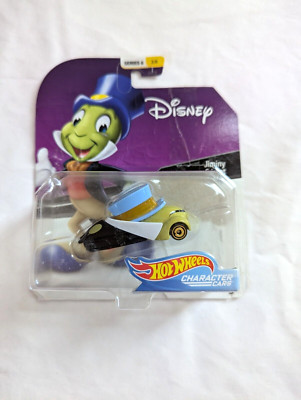 Hot Wheels Character Cars Disney Jiminy Cricket Car Series 6 3/6 Mattel L 2.5''