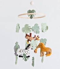 West Elm Nivas Collection Felted Safari Mobile Used in Excellent Condition 