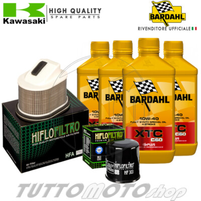 Kit Tagliando Per Kawasaki Z750 2007-2010 | Olio Bardahl XTC C60 10W40 + Filtro Olio - Foto 2