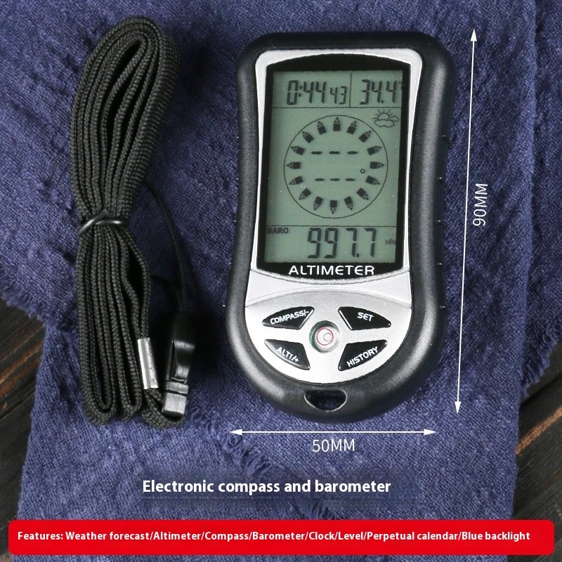 8-in-1 Electronic Altimeter Compass Barometer Altimeter Thermometer Barometer - Image 4 of 4
