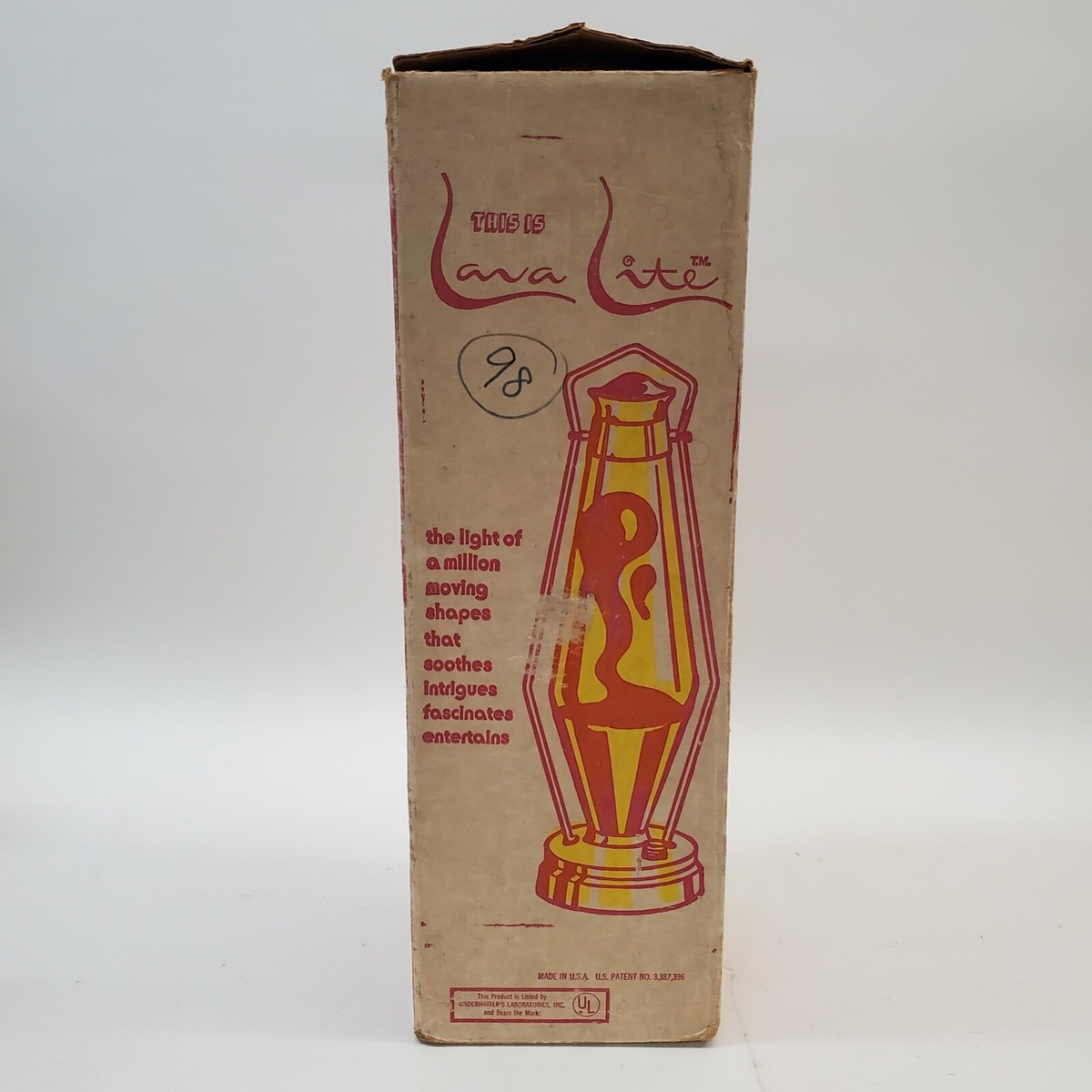 LAVA アンティークプリントSサイズ Vintage 1970s Lava-Simplex Lava Lite Original Box BOX ONLY *No