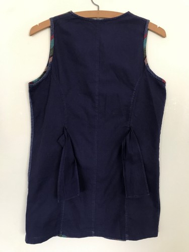 Vintage Clockhouse C&A Striped Cotton Waistcoat | S 8 | 70s 80s - Picture 2 of 11