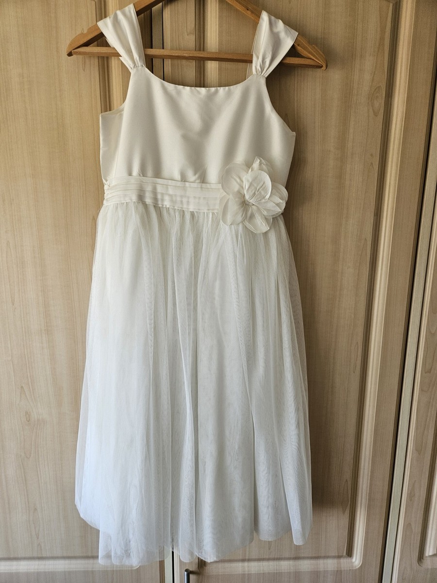v neck crochet dress V-Neck Lace Dress, Lace Crochet, White, Helen Jon L When you purchase the SHORT WHITE WEDDING RECEPTION, Size:5/6 years Ariel_Party_dress