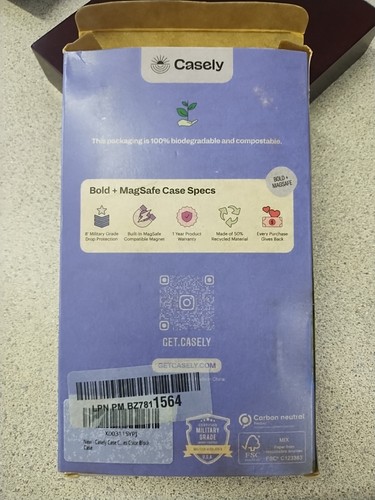 Casely for iPhone 14 Plus &Pro Max Case Colorblock Sun w/Mag Safe See Notes - Zdjęcie 6 z 7