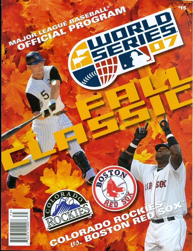 2007 World Series Program: Colorado Rockies vs Boston Red Sox | eBay