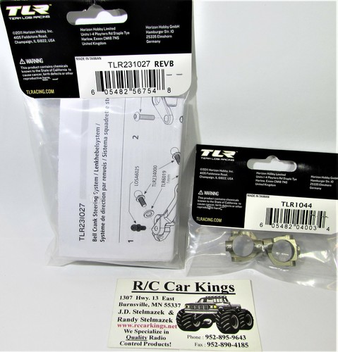 Team Losi Racing TLR 22 Front Aluminum Carrier 0 Deg and bell Crank Steering LOT - Picture 6 of 6