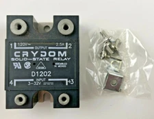 CRYDOM D1202 Solid State Relay SPST-NO; 2.5A; outp 24-140VAC; inp 3-32VDC NEW