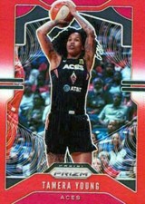 2020 Panini Prizm WNBA Prizms Red #73 Tamera Young 123/275 Las Vegas Aces 