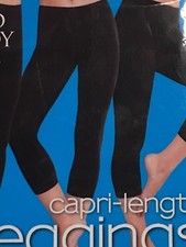 New Women Capri Legging Cotton Spandex  Size : S M L XL / Black