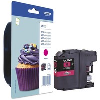Brother LC123M Originale Tintenpatrone Magenta FüR 600 Seiten Neu