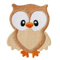♥AufbüGler♥BüGelmotiv♥Applikation Patch♥Eule Braun Groß ♥AufnäHer ♥Neu♥♥