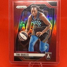 2022 Panini Prizm WNBA True Red Prizm #4 Tina Charles Mercury C47