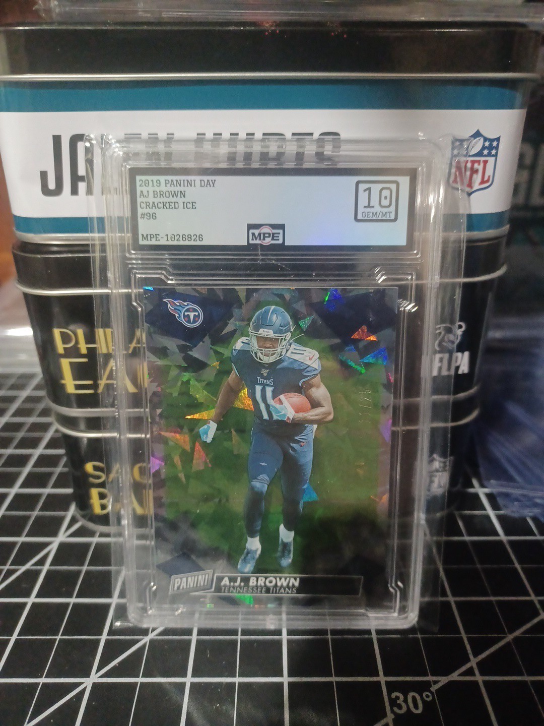 AJ Brown Panini Day #96 Cracked Ice