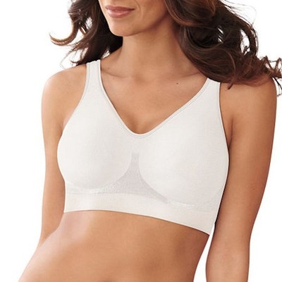 Bali Comfort Flex Fit Bra Women XL White Cool Comfort Wireless Bralette DF3484