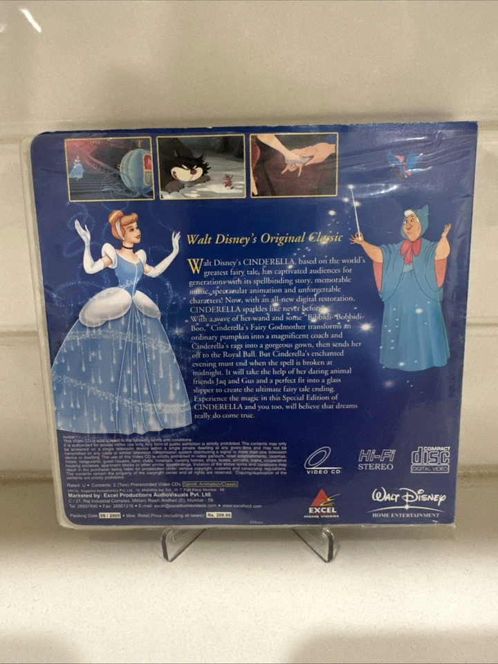 Cinderella Disney Movies VCD Kids Movies VCD Video CD RARE - Image 2 of 3