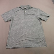Vineyard Vines Shirt Mens Medium Polo Short Sleeve Lightweight Casual Gray