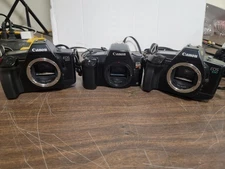 Lot Of 3 Canon Film Cameras: EOS 650, EOS Rebel S, & EOS 630