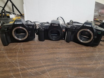 Lot Of 3 Canon Film Cameras: EOS 650, EOS Rebel S, & EOS 630