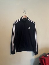 Adidas NWT 3 Stripes Classic Track Jacket Men's Size Medium Navy VGC