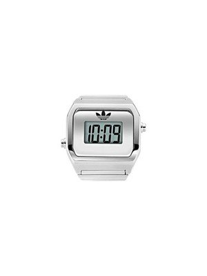 Adidas Street Digital Two Ring Watch Silver AOST26037 Unisex NEW