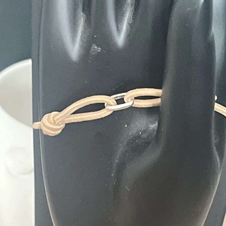 Thomas Sabo Beige Elastic 3 Gem Bracelet New With Bag Foto 4 de 4