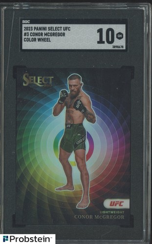 2023 Select UFC Color Wheel #3 Conor McGregor SSP CASE HIT SGC 10 GEM MINT