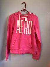 Aeropostale Pink Hooded Pullover Sweatshirt