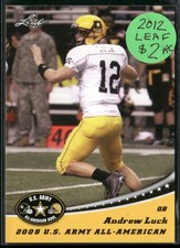 2012 Leaf Draft #AAB-AL1 Andrew Luck Army All-American Bowl Stanford Cardinal